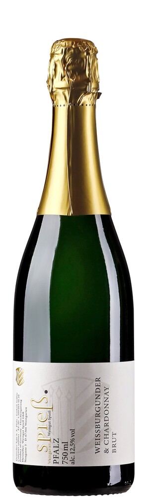 Weißburgunder & Chardonnay Sekt brut (0,75 Liter), Sekt und Secco